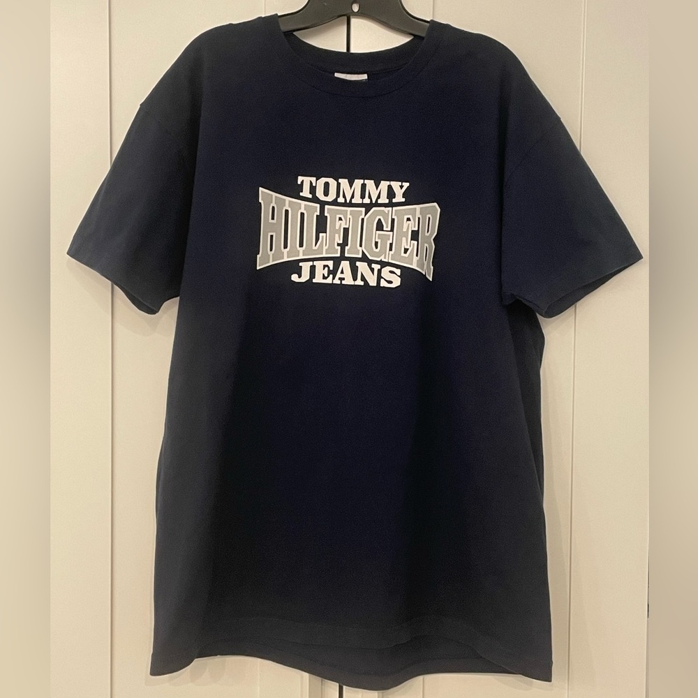Men Tommy Hilfiger Jeans Crew Neck Short Sleeves T-shirt Size L